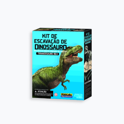 Kit de Escavação Esqueleto Tiranossauro Rex - Majoca Colorê Brinquedos  Educativos