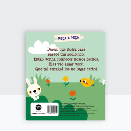 Peça a Peça: Filhotes Fofinhos - Livro Infantil - Majoca Colorê