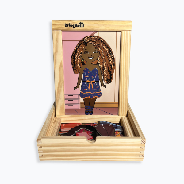 Quebra-cabeça de madeira Doll 48 Peças Para Colorir