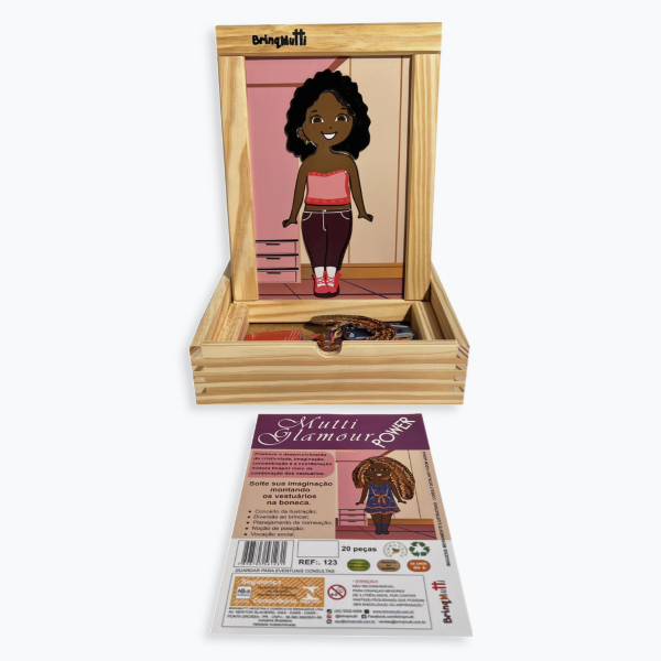 Quebra-cabeça de madeira Doll 48 Peças Para Colorir