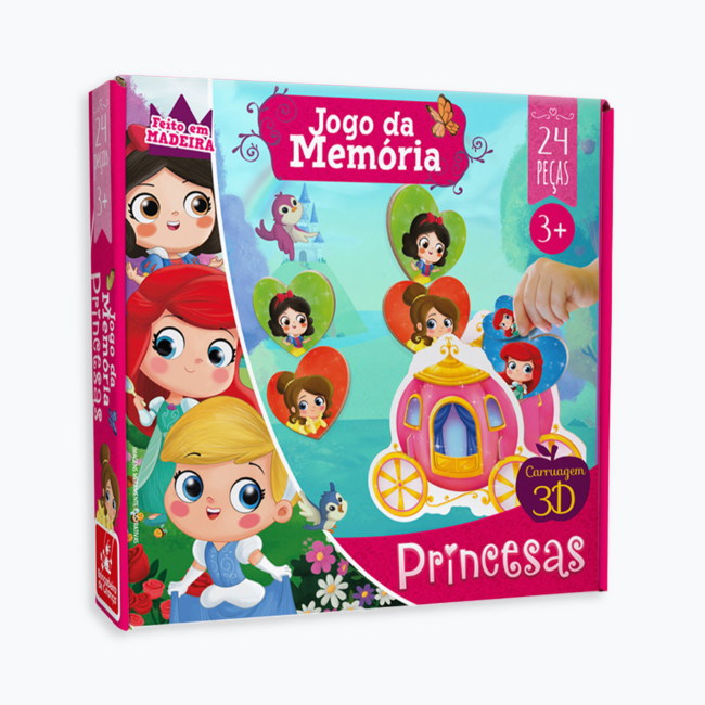 Jogo da Memória Princesas - Majoca Colorê Brinquedos Educativos