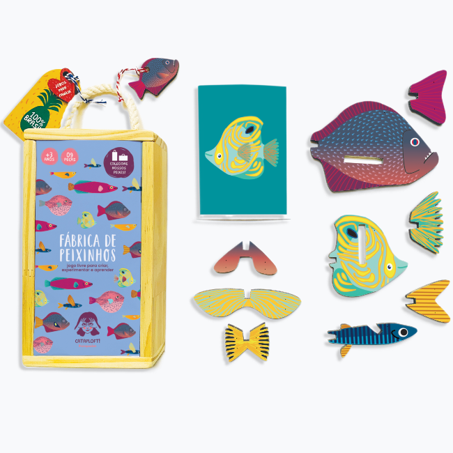 Brinquedo Educativo Quebra-Cabeça Infantil - Peixe - Total Bag - Leve Seu  Produto Com Estilo