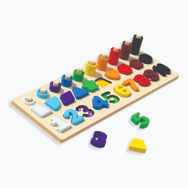 Jogo de Tabuleiro de Madeira para Multiplicação Montessori Brinquedos Educativos  Matemática