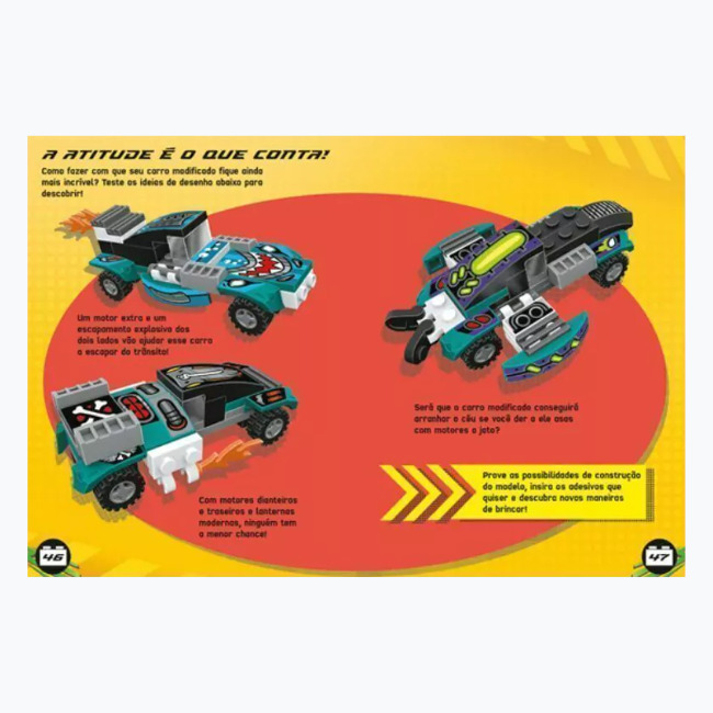 LEGO Construa e Customize Carros de Corrida - Majoca Colorê Brinquedos  Educativos